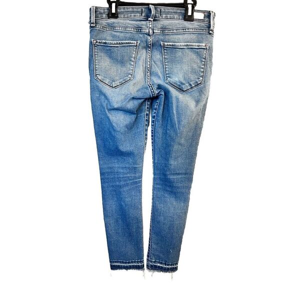 Abercrombie & Fitch Jeans Women's Harper Ankle Skinny Stretch Denim Raw Hem 25/0 - Picture 4 of 11